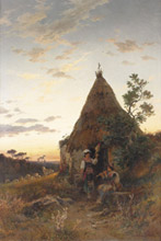 Johann Zahnd Contadini nella campagna romana