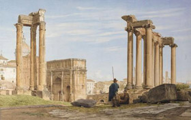 il Foro Romano Frederik Christian Lund pittore